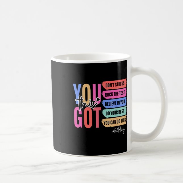 Caneca De Café Você Tem Essa Rua De Dia De Teste Do Stress Rock (Direita)