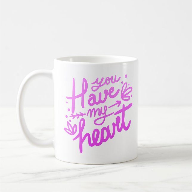 Caneca De Café você tem meu coração (Esquerda)