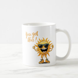 Caneca De Café Você tem um Sol engraçado com óculos escuros