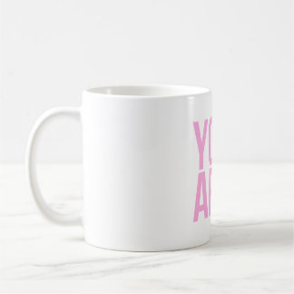 Caneca De Café Você Tem Uma Citação De Tipografia Rosa Suficiente