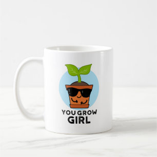 Caneca De Café Você Torna Menina Engraçada Planta