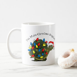 Caneca De Café Você Torna O Natal Mais Brilhante! Turtle Coffee M