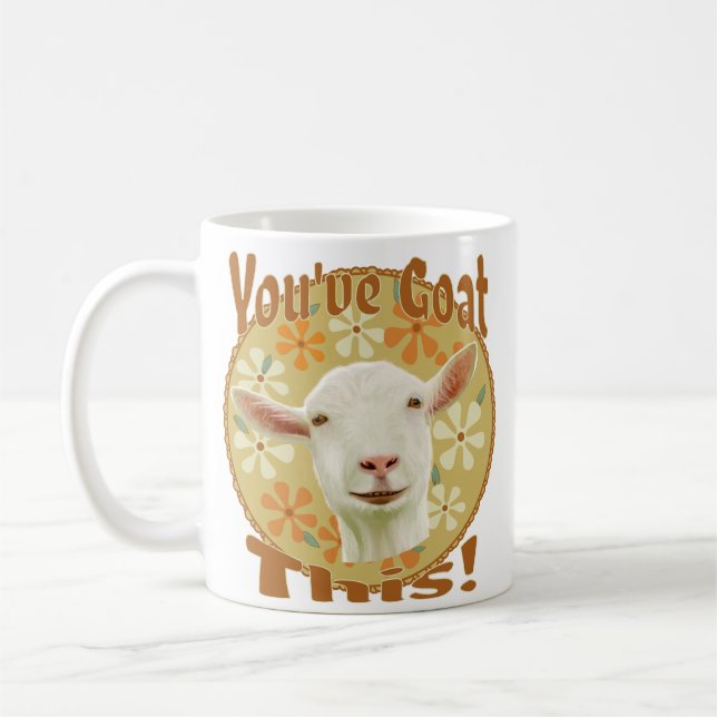 Caneca De Café Você vai nessa! Encorajar Cabra (Esquerda)