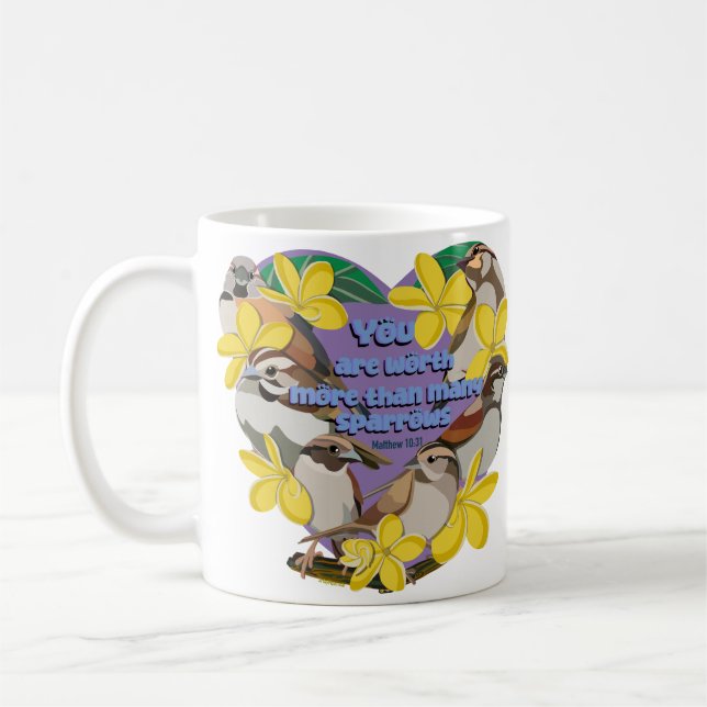 Caneca De Café Você vale mais do que muitos pardais (Esquerda)