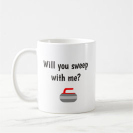 Caneca De Café Você varrerá comigo - o esporte da ondulação