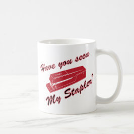 Caneca De Café Você viu meu grampeador?