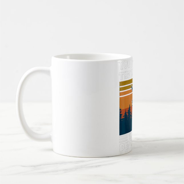 Caneca De Café VocêMessWithTheMeowMeowVocêRecebeEste PeowPeowCatL (Esquerda)