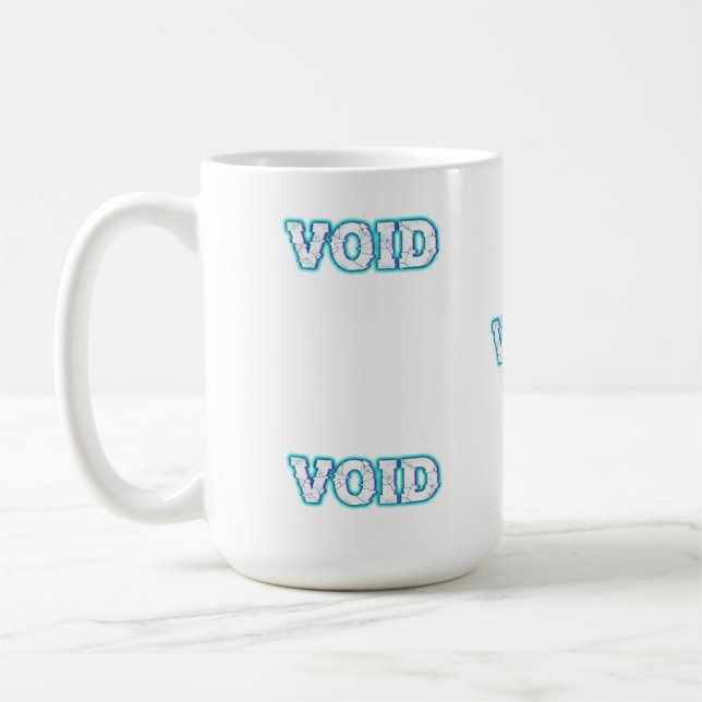 Caneca De Café VOID//CRACKED: Enter the Electric Abyss (Esquerda)