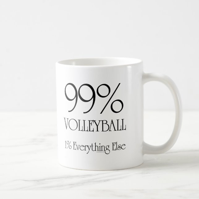 Caneca De Café Voleibol de 99% (Direita)