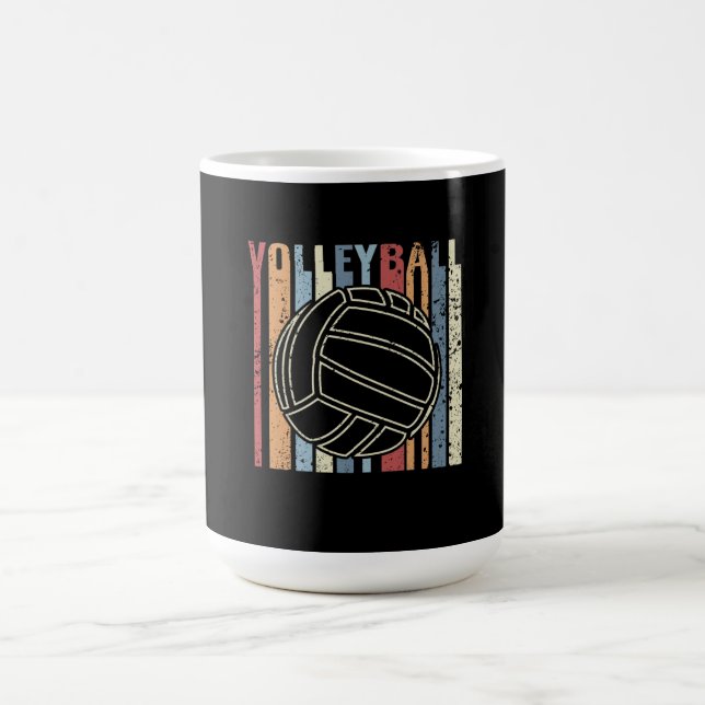 Caneca De Café Voleibol de Retro Vintage (Centro)
