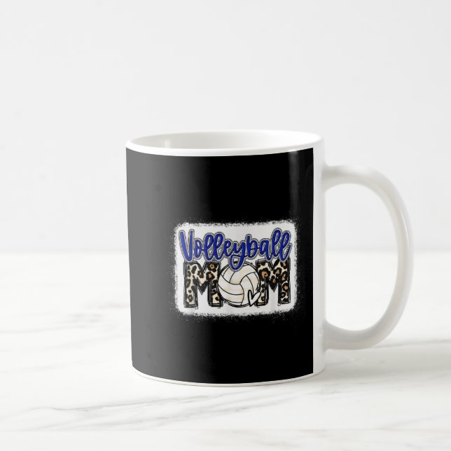 Caneca De Café Voleibol Mãe Azul Leopardo 8 (Direita)