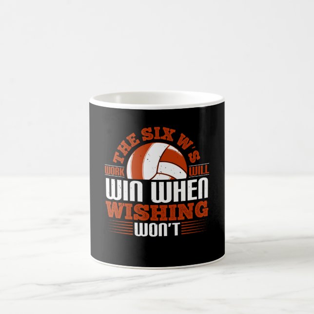 Caneca De Café Voleibol - O trabalho dos seis anos ganhará (Centro)