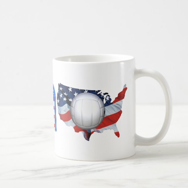 Caneca De Café Voleibol SUPERIOR nos EUA (Direita)