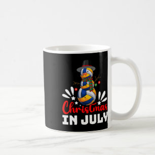 Caneca De Café Voleibol Xmas Engraçado Voleibol Snowman Natal