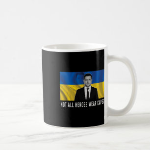 Caneca De Café Volodymyr Zelensky Nem Todos os Heróis Usam Capas 