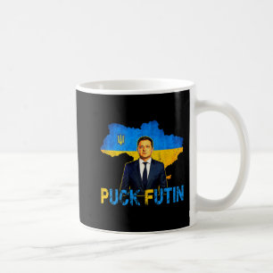 Caneca De Café Volodymyr Zelensky Puck Futin Memória Eu Fico Com