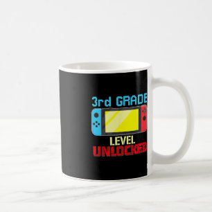 Caneca De Café Voltar à escola de vídeo Gamer de nível 3