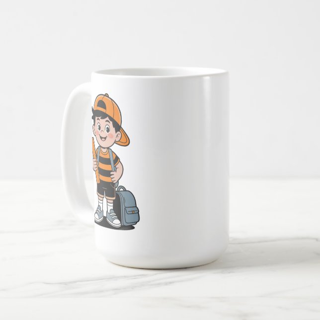 CANECA DE CAFÉ VOLTAR ÀS AULAS, PREPARE-SE PARA UMA NOVA AVENTURA (Frente Esquerda)