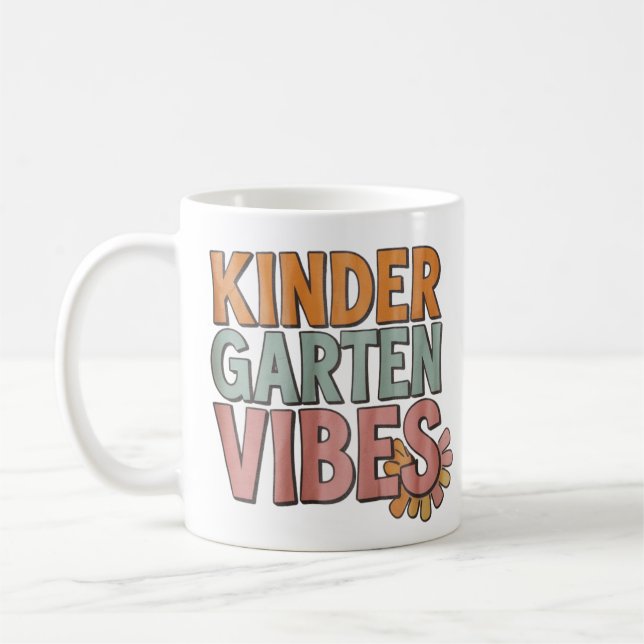 Caneca De Café Voltar às Escolas de Maternal Pré K Primeira Série (Esquerda)