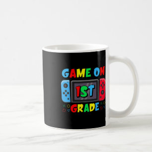 Caneca De Café Voltar às Escolas Jogo na 1ª Série Garotos Gamer D