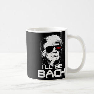 Caneca De Café Voltarei Engraçado 45 47 Donald Trump 2024