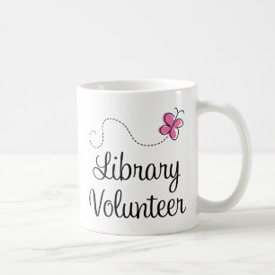 Caneca De Café Voluntário da biblioteca