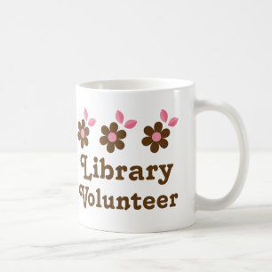 Caneca De Café Voluntário da biblioteca