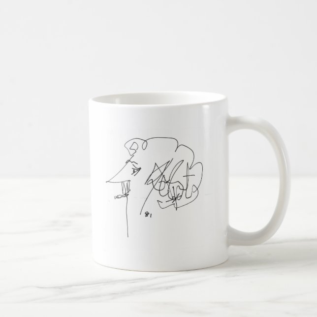 Caneca De Café Vonnegutsignature (Direita)