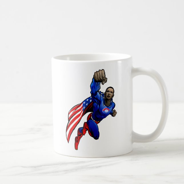 Caneca De Café Vôo Obama (Direita)