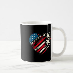Caneca De Café Voo Retro Jet Avião Bandeira Americana Quarto