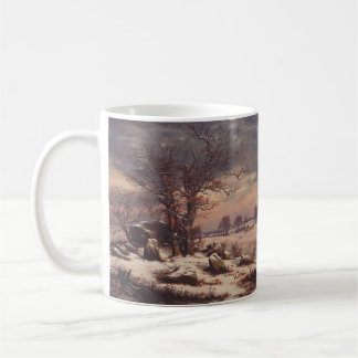 Caneca De Café Vordingborg in Winter by J.C. Dahl Fine Art