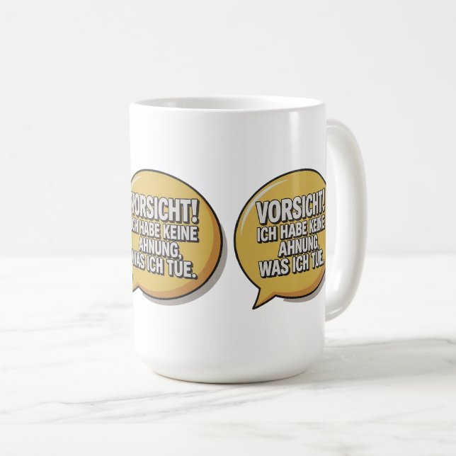 Caneca De Café Vorsicht (Frente Esquerda)