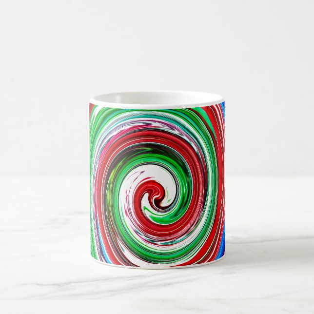 Caneca De Café Vórtice colorido (Centro)