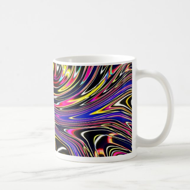 Caneca De Café Vórtice de cor (Direita)