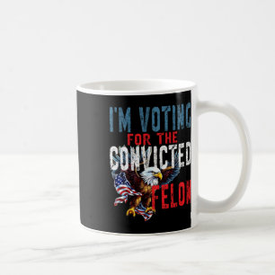 Caneca De Café Votando no Veredicto de Criminoso Condenado Eleiçã