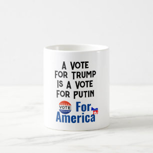 Caneca De Café Votar Na América Caffee Mug