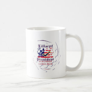 Caneca De Café Votar na Hillary USA Fortalecendo Minha Preside