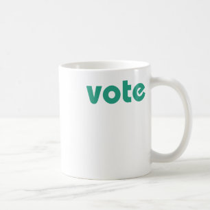 Caneca De Café Votar O Arco-Íris Multicolor Da Voz S