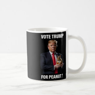 Caneca De Café Votar Trump No Peanut O Esquilo 3