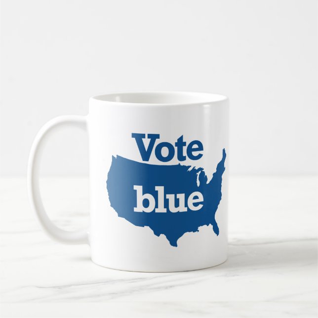 Caneca De Café Vote Azul (Esquerda)
