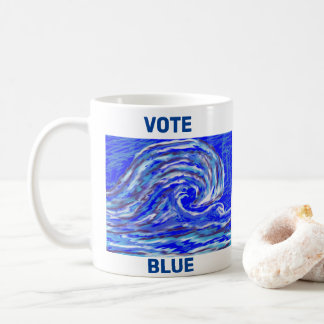 Caneca De Café Vote Blue!
