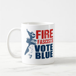 Caneca De Café Vote Blue Mug