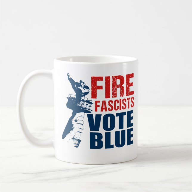 Caneca De Café Vote Blue Mug (Esquerda)