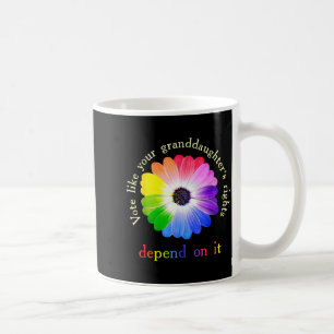 Caneca De Café Vote Como Se os Direitos da Sua Netas Dependessem