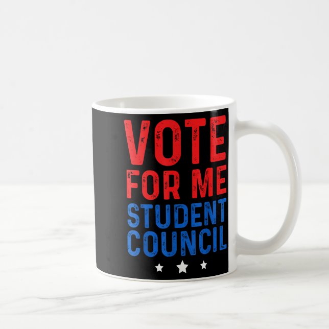 Caneca De Café Vote For Me Student Council  (Direita)