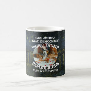 Caneca De Café Vote FW FV HG Político Patriótico Trump Trumps