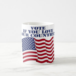 CANECA DE CAFÉ VOTE SE VOCÊ AMA NOSSO PAÍS