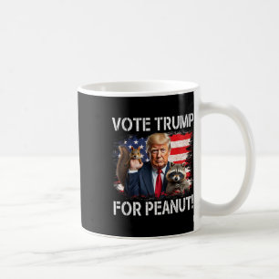 Caneca De Café Vote Trump Para o Esquilo Peanut 4 
