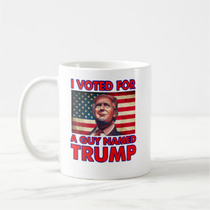 Caneca De Café Votei a favor de uma Cara chamada Trump Donald Tru