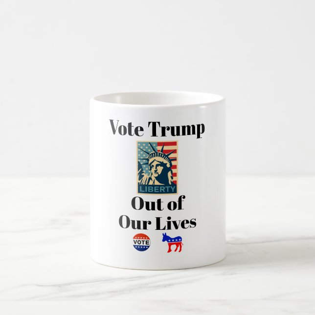 Caneca De Café Votem o Despejo das Nossas Vidas Coffee Mug (Centro)